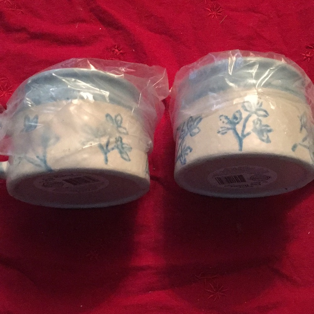Vintage 1998 set of two votive cupholders with candles